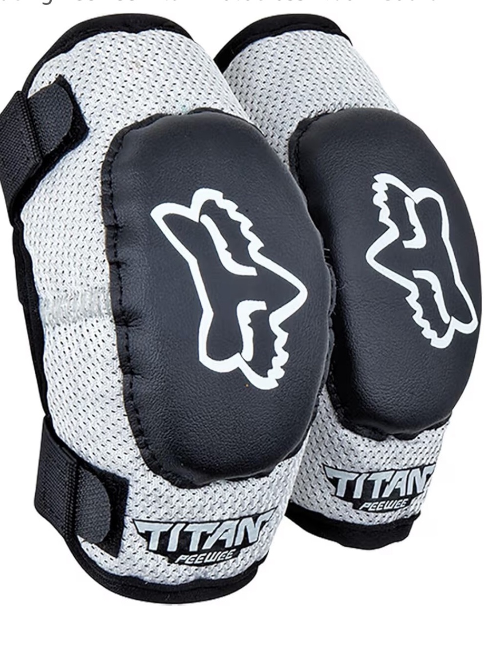 NWT Fox Titan Peewee Elbow Guard in Black and Gray M/L age 6-9